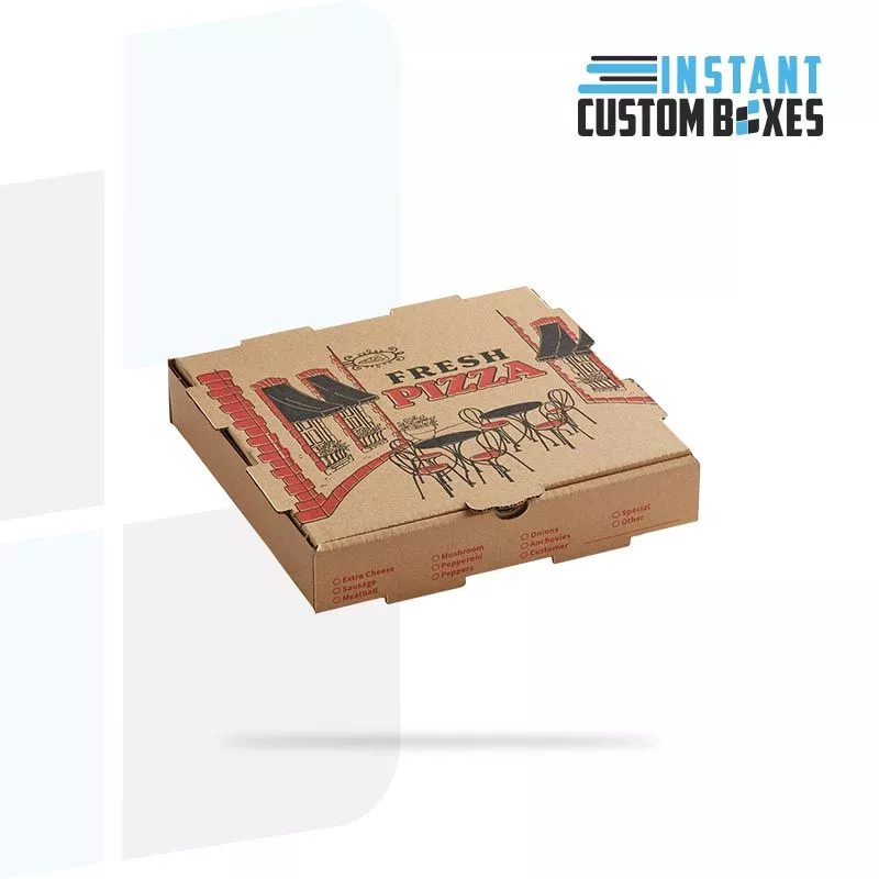 Lightweight and cost-effective custom disposable pizza box for fast food use
