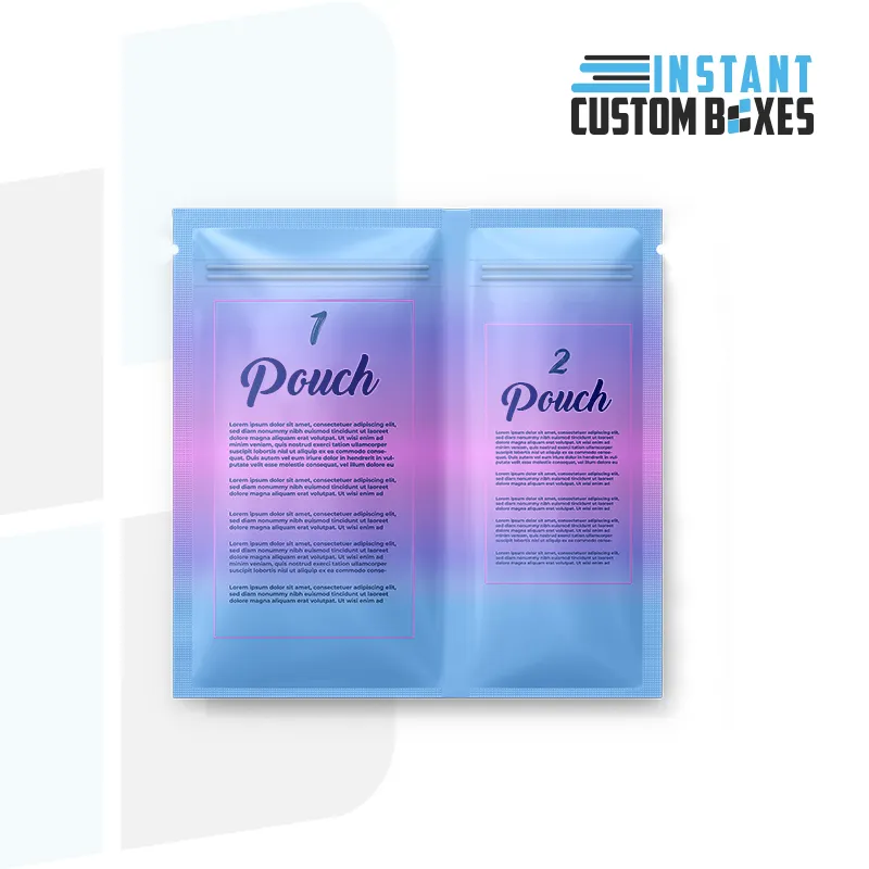 Custom Printed Dual Pocket Mylar Bags at Wholesale Rates