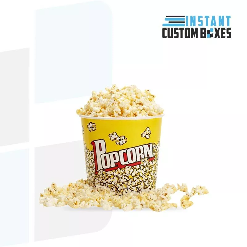 Custom shaped inside outside printed popcorn boxes bulk