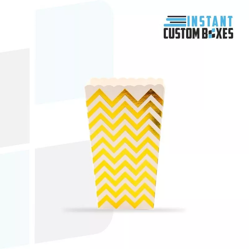 usa custom gold foil printed popcorn boxes