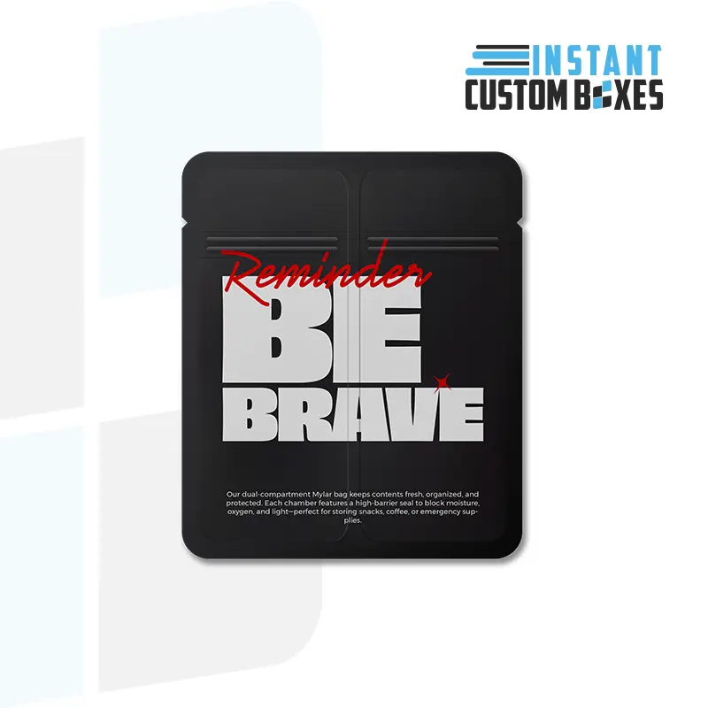 Dual Compartment Custom Mylar Bags – Premium Quality