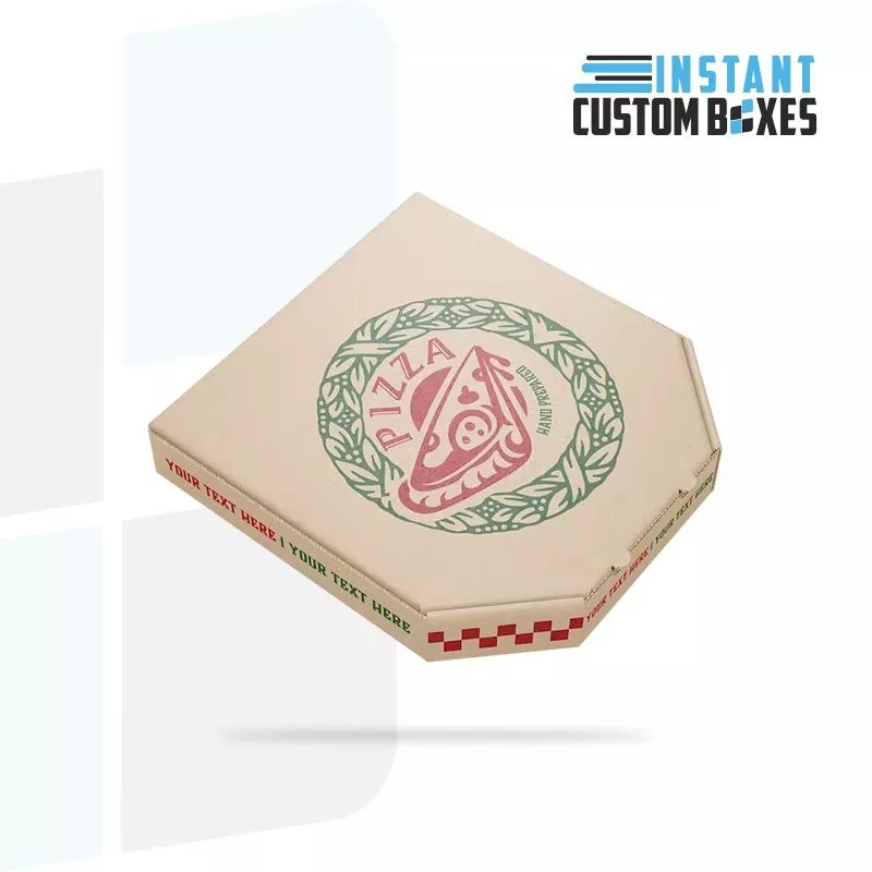 Durable white corrugated pizza box with clean and premium look