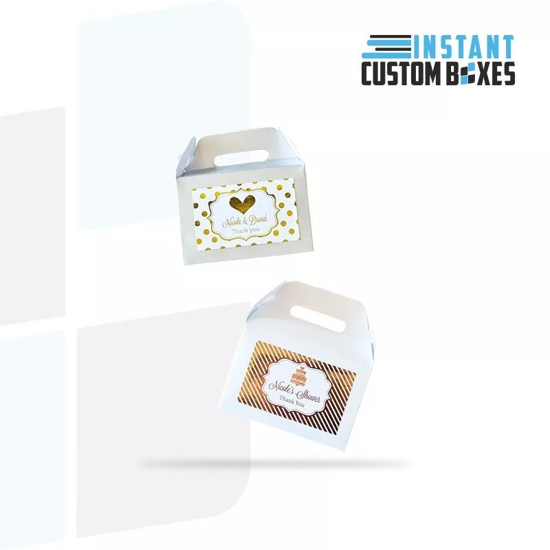 Custom Gold Foiled Gable Boxes