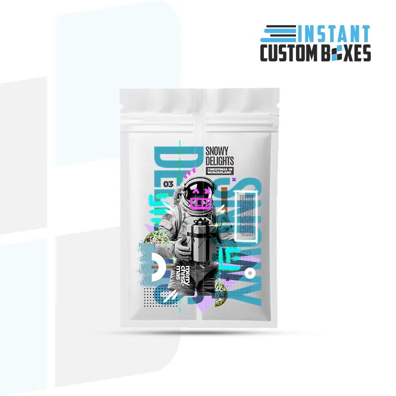 Durable Dual Compartment Mylar Bags with Custom Logo