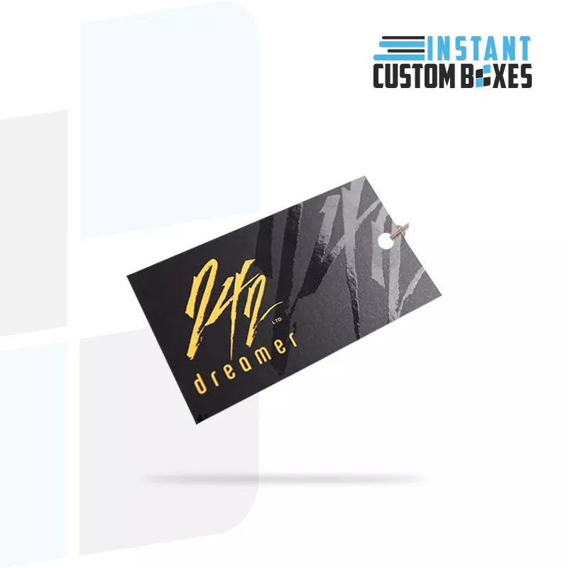 Custom Spot UV Printed Hangtags