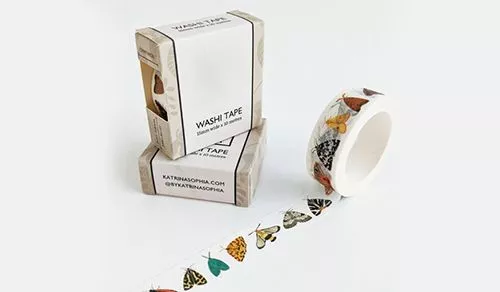 Clear Soap Bags along with Washi Tape