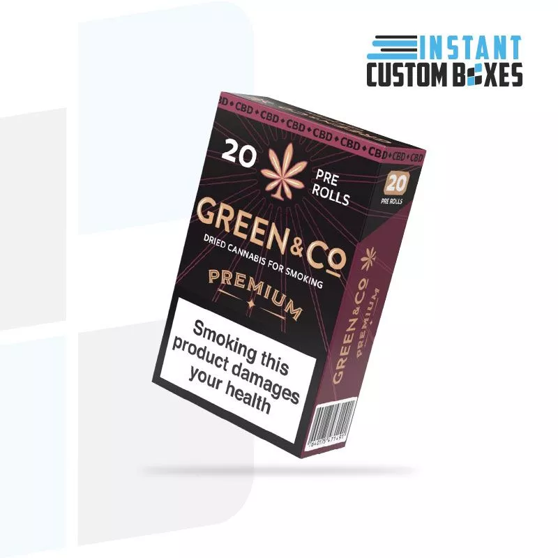 Custom cannabis cigarette box